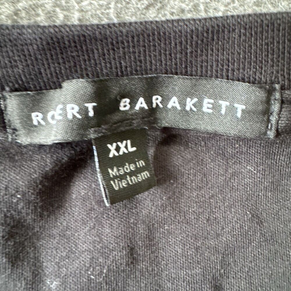 Robert Barakett Georgia Crew Style Pima Cotton Black Crew Neck Size XXL - Picture 3 of 5